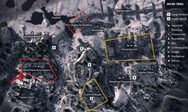 Hotel Panorama Azzurra layout arc raiders